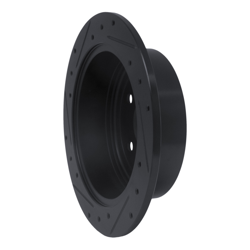 Lexus RX330 Brake Rotor (1) - Rear Right - R1 Concepts - Drilled & Slotted - Black - `04-`09